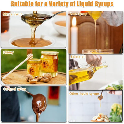 No-Drip Glass Honey Dispenser
