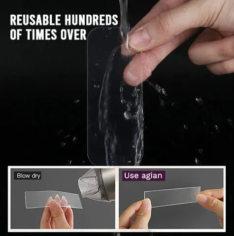 60 PCS Reusable Waterproof Double Sided Adhesive Tape