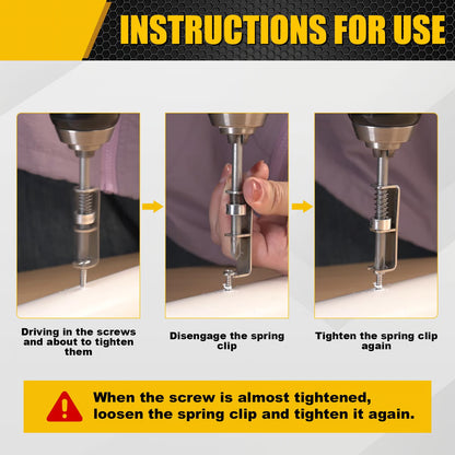 2 Pcs Spring-loaded Screw Holder Bit