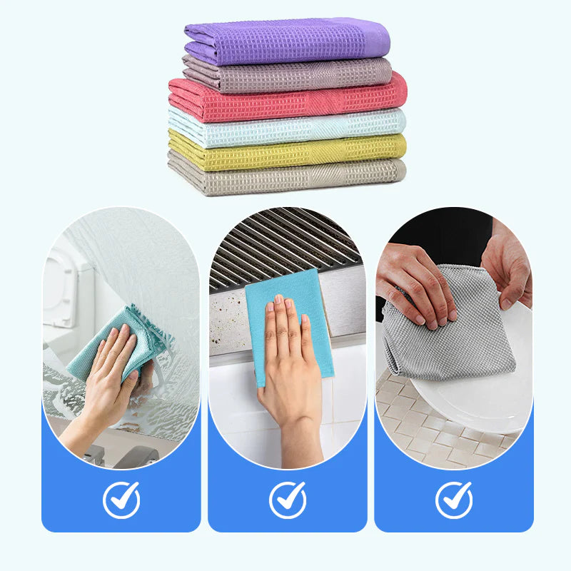 ❤️Hot Sale❤️Absorbent Lint Free Glass Cleaning Cloth
