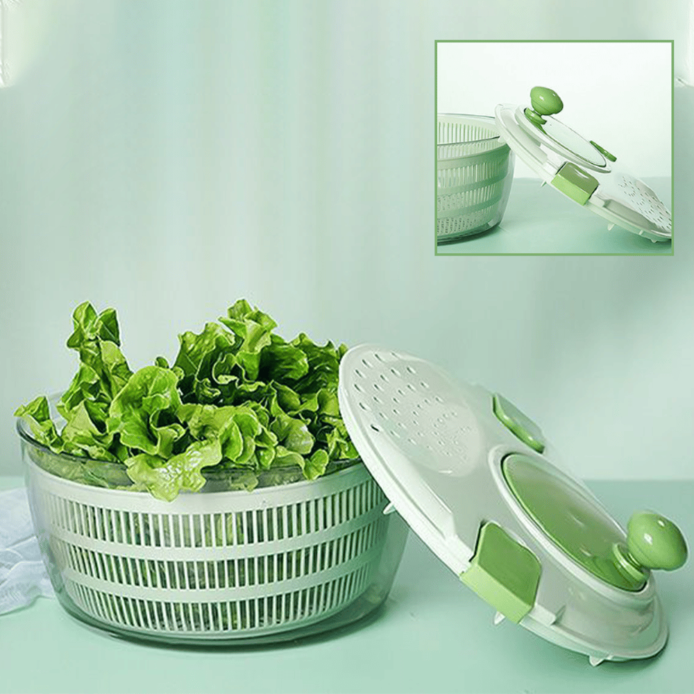 Hand-cranked fruit and vegetable dehydrating basket