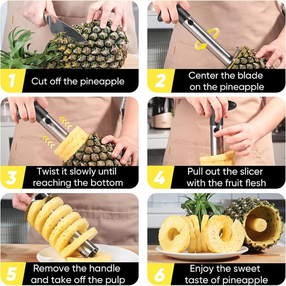 Upgraded Stainless Steel Pineapple Corer