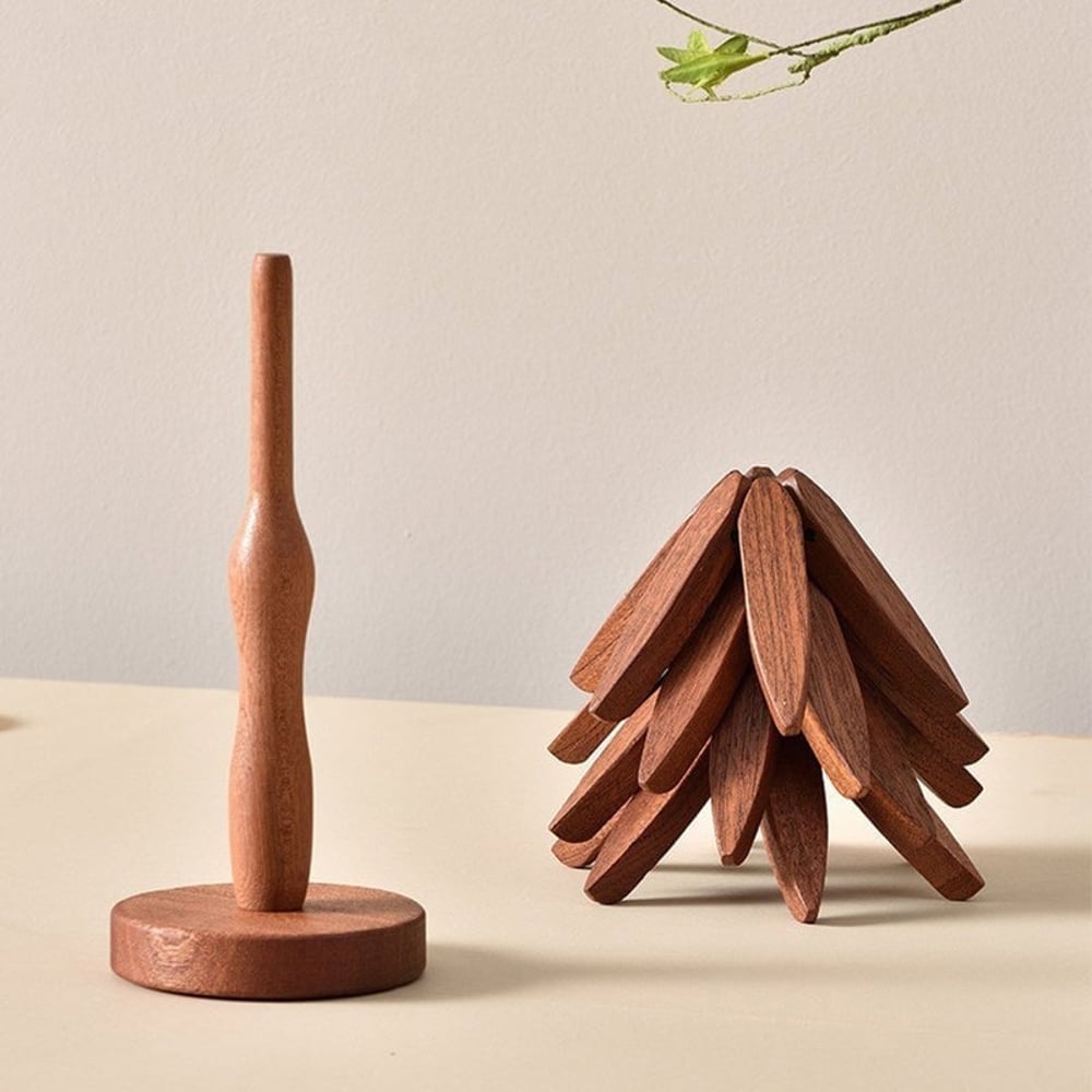 A tree Solid Wood Insulation Placemat