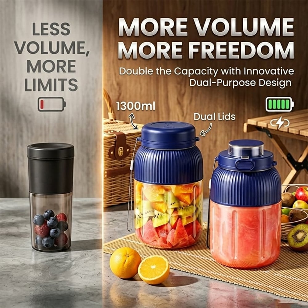Portable Rechargeable Wireless Juicer Cup