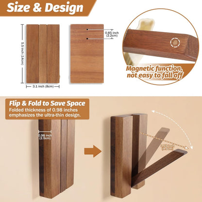 Solid Wood Piano Key Coat Hook