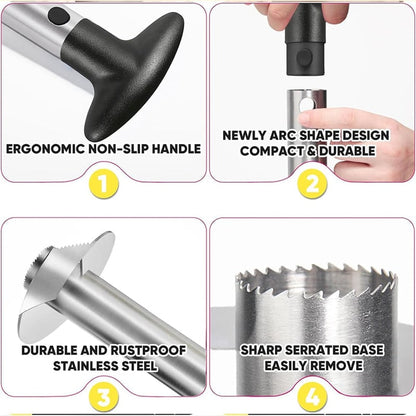 Upgraded Stainless Steel Pineapple Corer