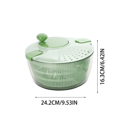 Hand-cranked fruit and vegetable dehydrating basket
