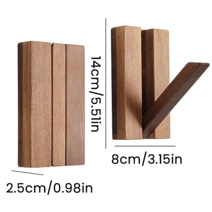 Solid Wood Piano Key Coat Hook
